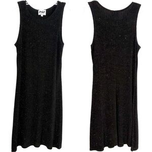 JUMP Vintage 90s Y2K USA Sparkly Stretchy Sleeveless Dress Whimsigoth Grunge S/M